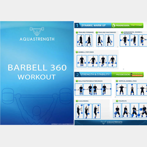 Aquastrength Barbell 360 Workout Program Printout